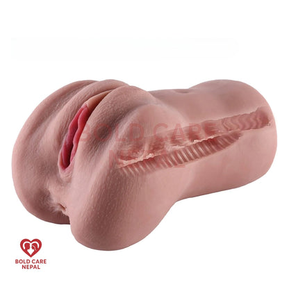 3D Realistic Pocket Pussy 2-in-1 Male Masturbator