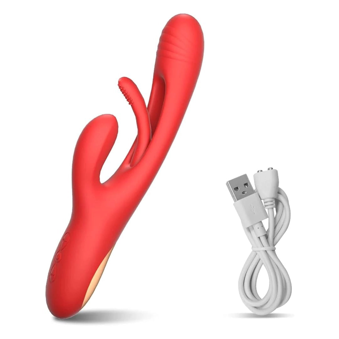 G-Spot & Clitoral Tapping Rabbit Vibrator | Waterproof & USB Rechargeable