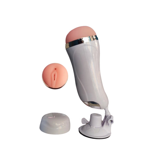 Hands-Free Vibrating Male Masturbator Cup 