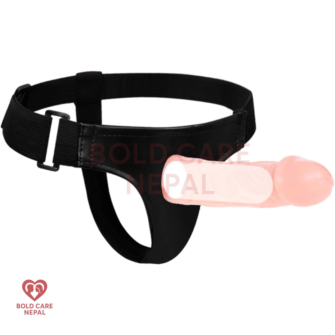 Hollow Strap-On Dildo with Adjustable Harness