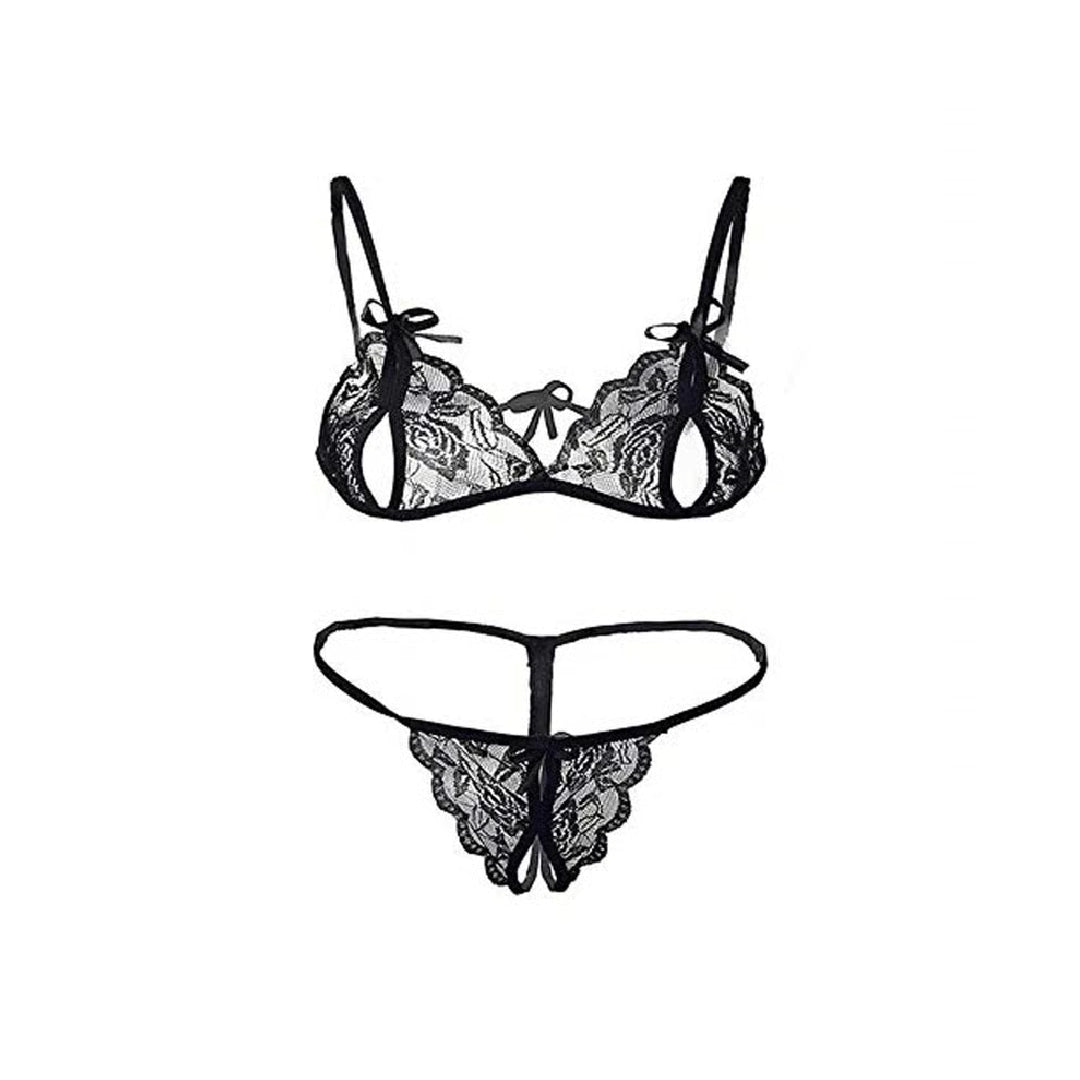 Net Bikini Bra Panty Set 