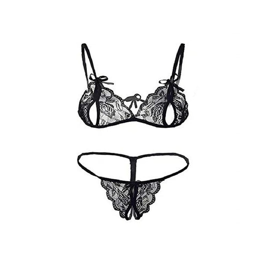 Net Bikini Bra Panty Set 