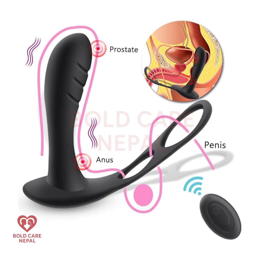 Remote Control Prostate Massager – Waterproof Anal Vibrator