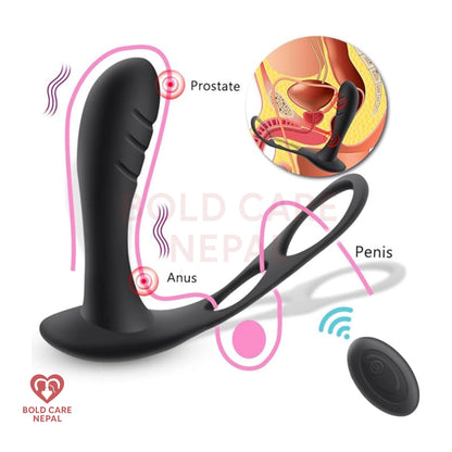 Remote Control Prostate Massager – Waterproof Anal Vibrator