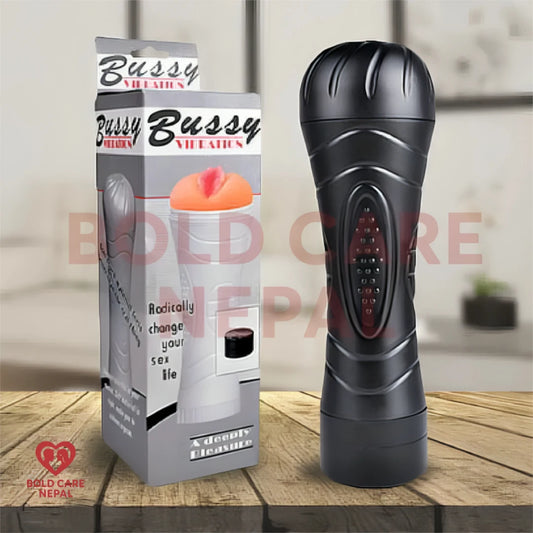 Bussy Vibration Cup for Men | Realistic Pussy Cup - Pocket Stroker